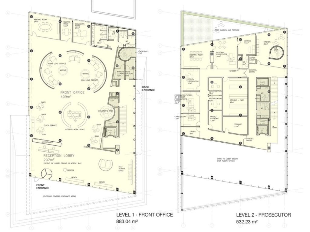 Floor Plans for Poti Public Hall